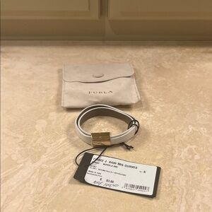 Furla Gold and White Women's Bracelet